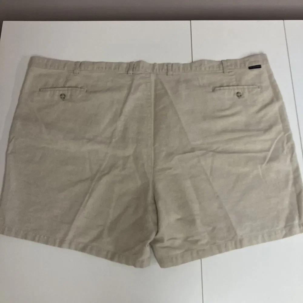 Dockers Men Shorts Linen Blend Chino 57 Beige‎ (Tag W60)